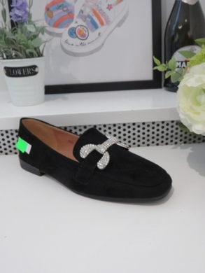 Mokasyny damskie na płaskim (36-41) 7983 BLACK