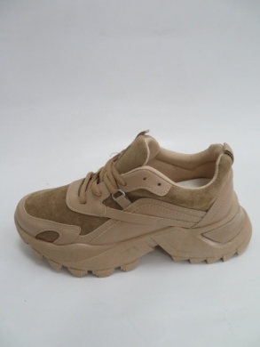 Sneakersy damskie niskie (36-41) GB010 KHAKI