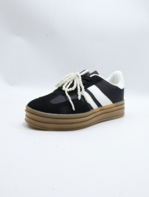 Buty sportowe damskie na płaskim (36-41) 24040 BLACK