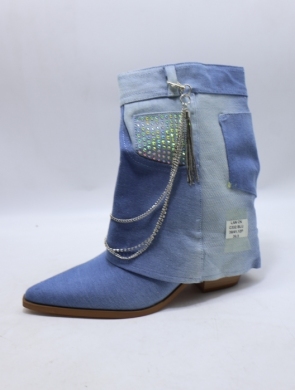 Botki damskie na obcasie (36-41) C332 BLUE