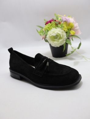 Mokasyny damskie na płaskim (36-41) 1532 BLACK