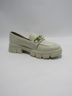 Mokasyny damskie na płaskim (36-41) 999-1 BEIGE