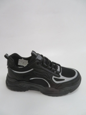 Sneakersy damskie niskie (36-42) E585-1 BLACK