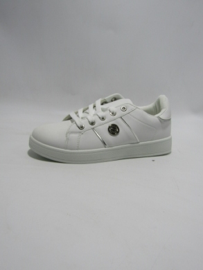 Buty sportowe damskie na płaskim (36-41) DD-311 WH/SILVER