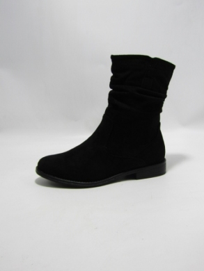 Botki damskie ocieplane na płaskim (36-41) H2118A BLACK