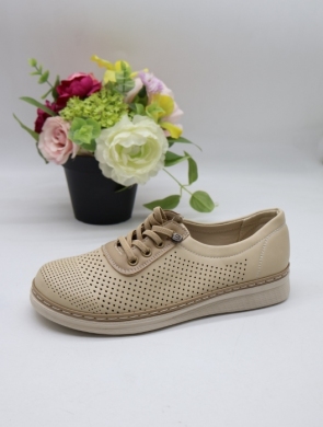 Półbuty damskie na płaskim (36-42) C933 BE/KHAKI