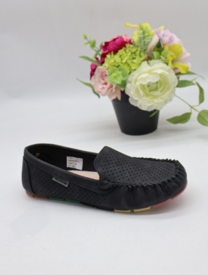 Mokasyny damskie na płaskim (36-41) 0595 BLACK