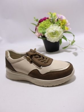 Buty sportowe damskie na płaskim (36-41) BK616 BROWN
