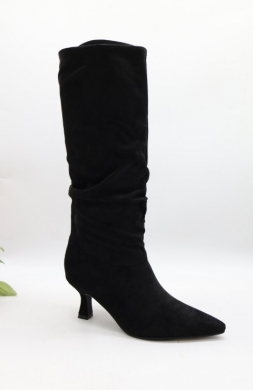 Kozaki damskie na szpilce (36-41) 00-023 BLACK