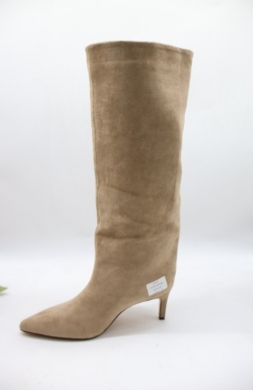 Kozaki damskie ocieplane na szpilce (36-41) LA3123 KHAKI