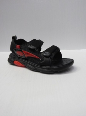 Sandały chłopięce (32-37) D938 BLACK/RED