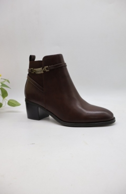 Botki damskie na obcasie (36-41) 593 BROWN