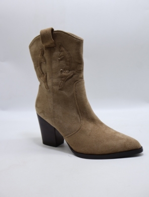 Botki damskie na obcasie (36-41) 1551 KHAKI