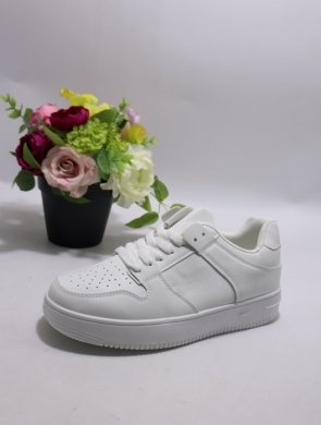 Buty sportowe damskie na płaskim (36-41) 2403-8 WHITE