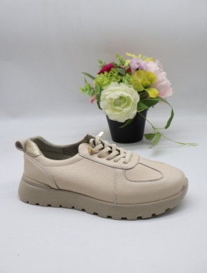 Buty sportowe damskie na płaskim (36-41) BK615 BEIGE