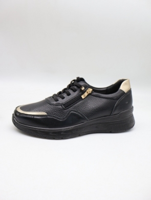 Buty sportowe damskie na płaskim (36-41) BK616 BLACK