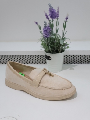 Mokasyny damskie na płaskim (36-41) 77-695 BEIGE