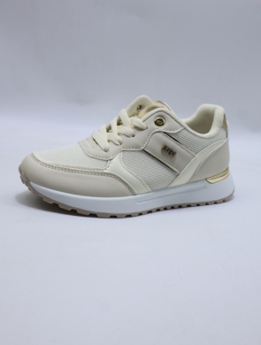 Buty sportowe damskie na płaskim (36-41) 6782 BEIGE
