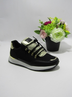 Buty sportowe damskie na płaskim (36-41) J-119 BLACK
