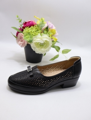 Półbuty damskie na obcasie (36-41) 2A839-1 BLACK