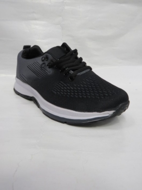 Buty sportowe damskie na płaskim (36-41) 5243 BLACK/WHITE