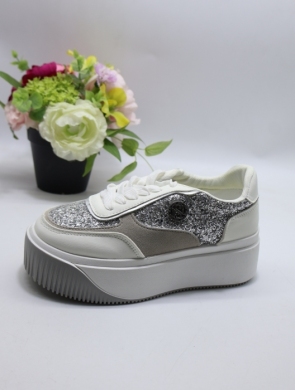 Buty sportowe damskie na płaskim (36-41) ZH07 SILVER