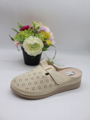 Klapki damskie na koturnie (36-41) J31-22 BEIGE
