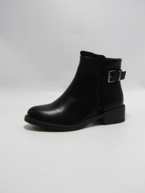 Botki damskie ocieplane na płaskim (36-41) H8-531A BLACK