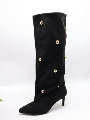 Kozaki damskie na szpilce (36-41) 52173 BLACK