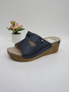 Klapki damskie na koturnie (36-41) 7AA2303 NAVY