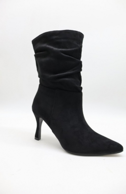 Botki damskie na szpilce (36-41) 6377B BLACK