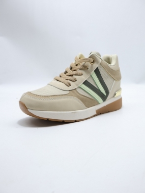 Buty sportowe damskie na płaskim (36-41) KK-386 BEIGE