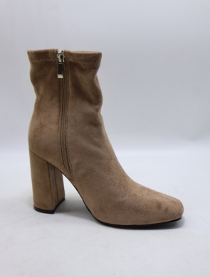 Botki damskie ocieplane na obcasie (36-41) 588-22 KHAKI