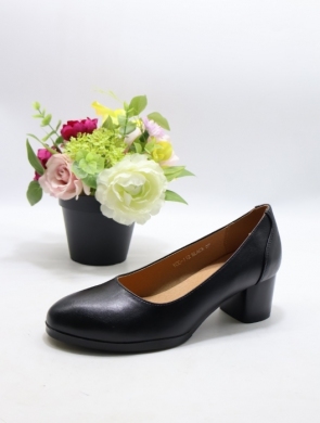 Czółenki damskie na obcasie (36-41) YCC-112 BLACK
