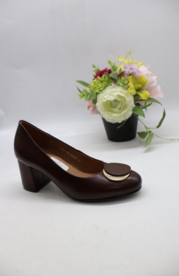 Czółenki damskie na obcasie (36-41) YCC-158 BROWN