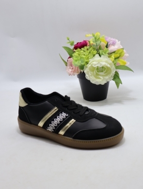 Buty sportowe damskie na płaskim (36-41) XLL-23190 BLACK