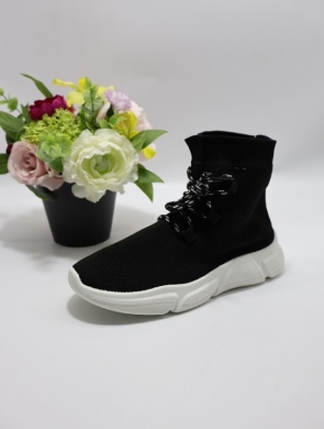 Buty sportowe damskie na płaskim (36-41) LL1755 BLACK