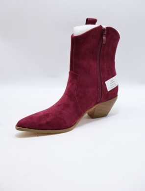Botki damskie na obcasie (36-41) 181 WINE