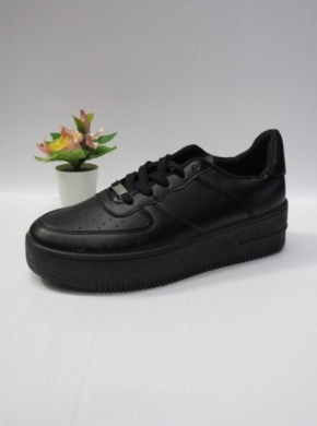 Buty sportowe damskie na płaskim (36-41) B026-47 ALL BLACK