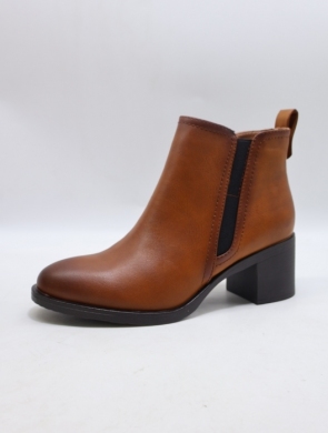 Botki damskie ocieplane na obcasie (36-41) 1362 BROWN