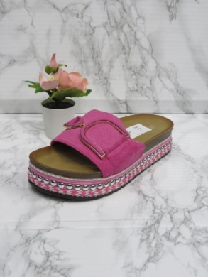 Klapki damskie na koturnie (36-41) 888-525 FUCHSIA
