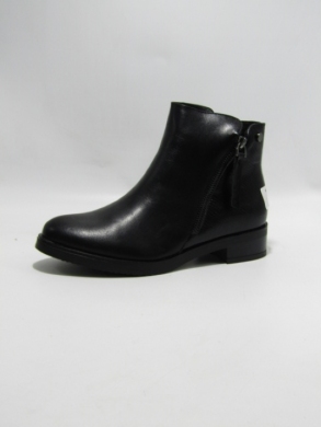 Botki damskie ocieplane na płaskim (36-41) C781 BLACK