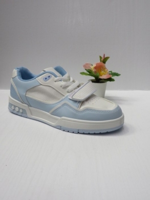Buty sportowe damskie na płaskim (36-41) 2343 WHITE/BLUE