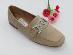 Mokasyny damskie na płaskim (36-41) 333-190 BEIGE