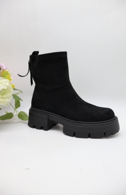 Botki damskie na obcasie (36-41) AM7565 BLACK