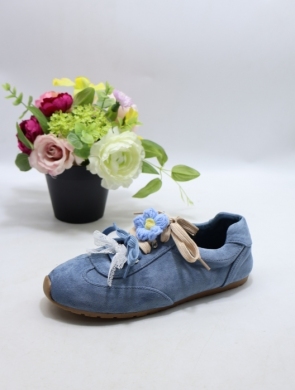 Buty sportowe damskie na płaskim (36-41) 9728 BLUE