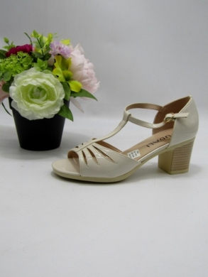 Sandały damskie na obcasie (36-41) A633 BEIGE