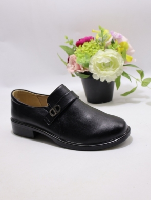 Półbuty damskie na płaskim (36-41) C-609 BLACK