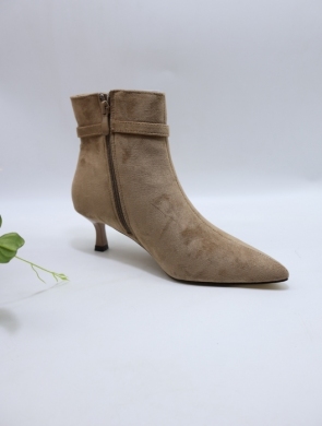 Botki damskie na szpilce (36-41) 5277 KHAKI