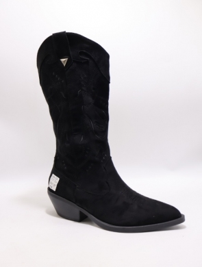 Kozaki damskie na obcasie (36-41) M1511 BLACK